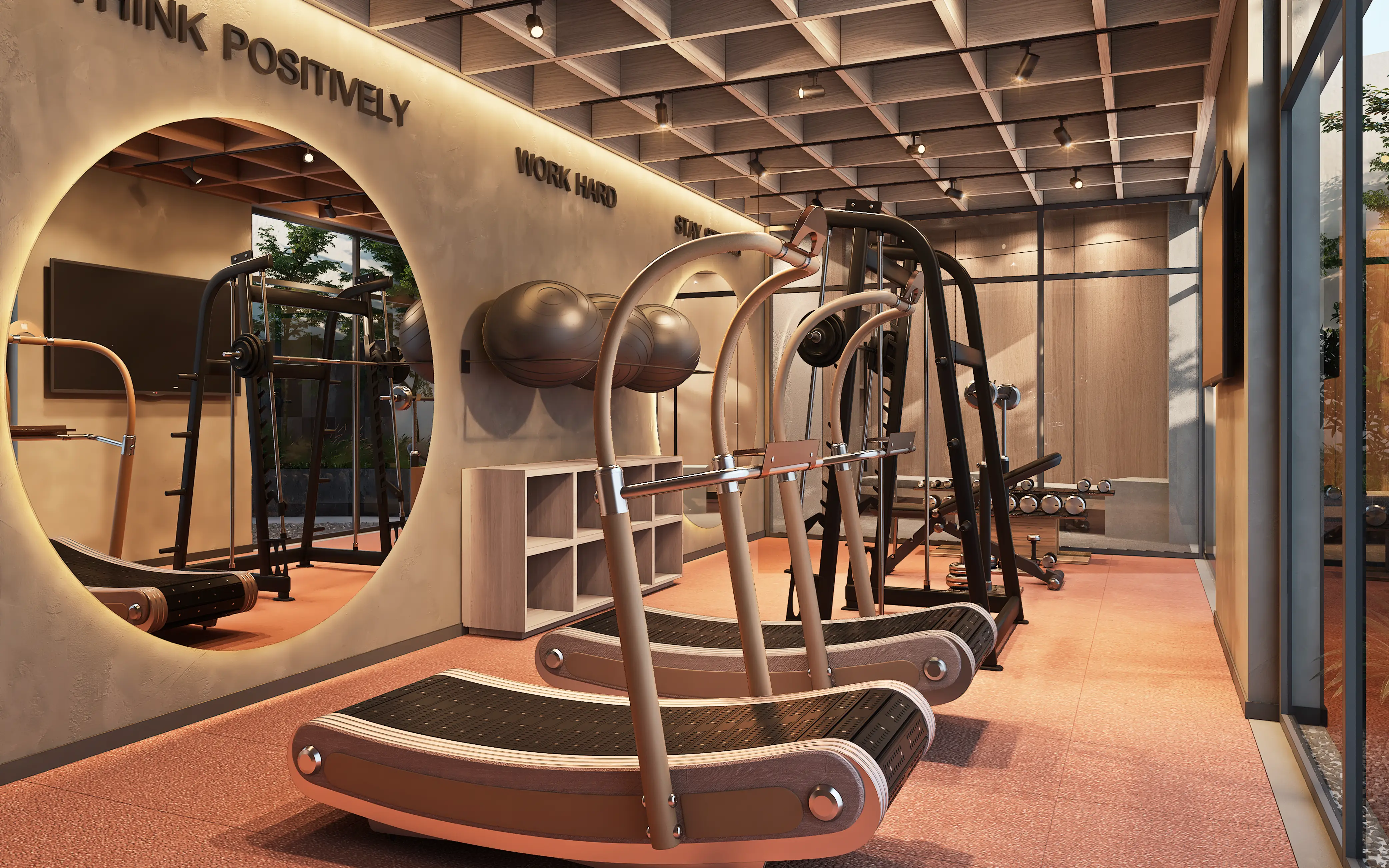 Personas trabajando en área de Co working